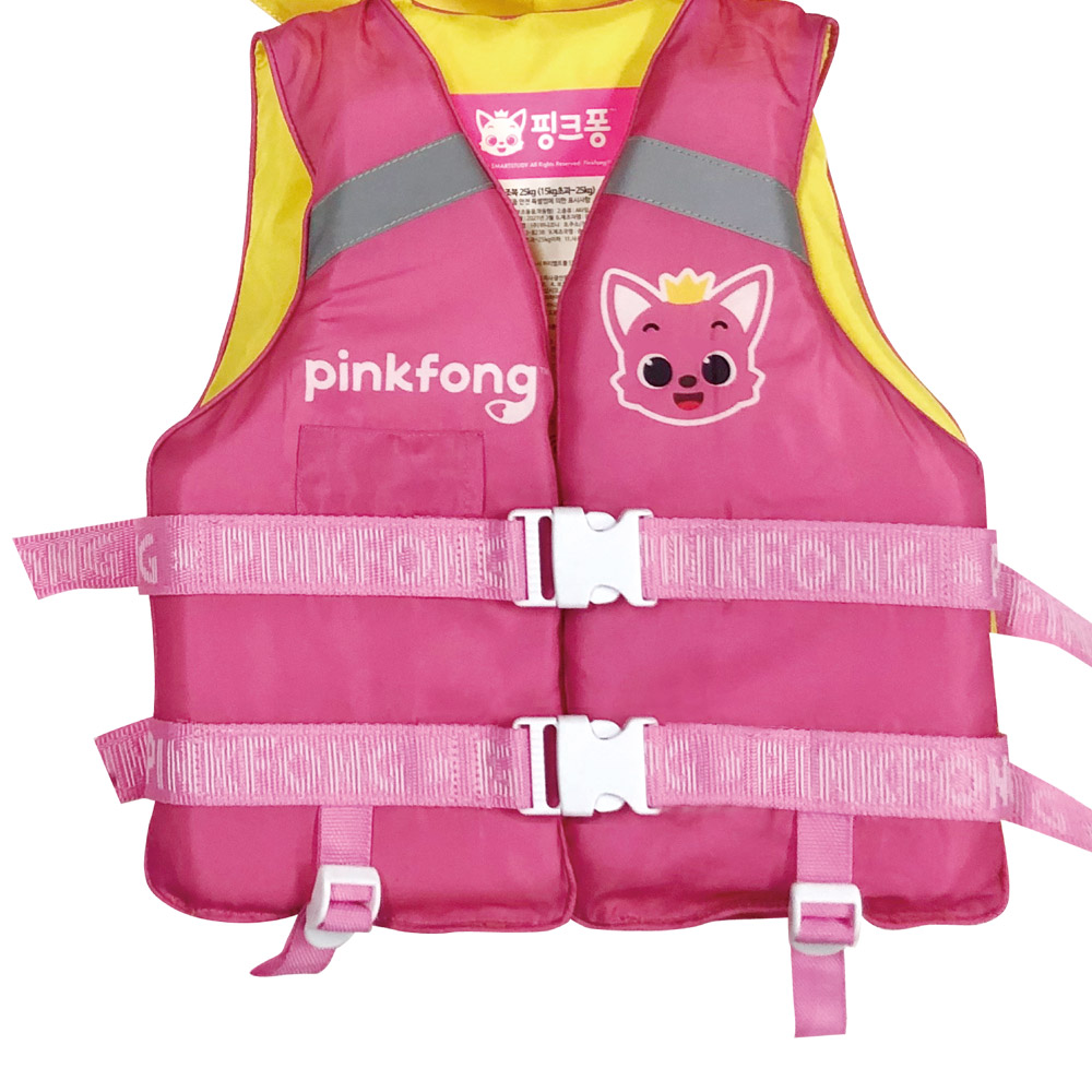 위니코니 핑크퐁 스윔자켓 25kg 어린이용 수영 보조복 구명조끼