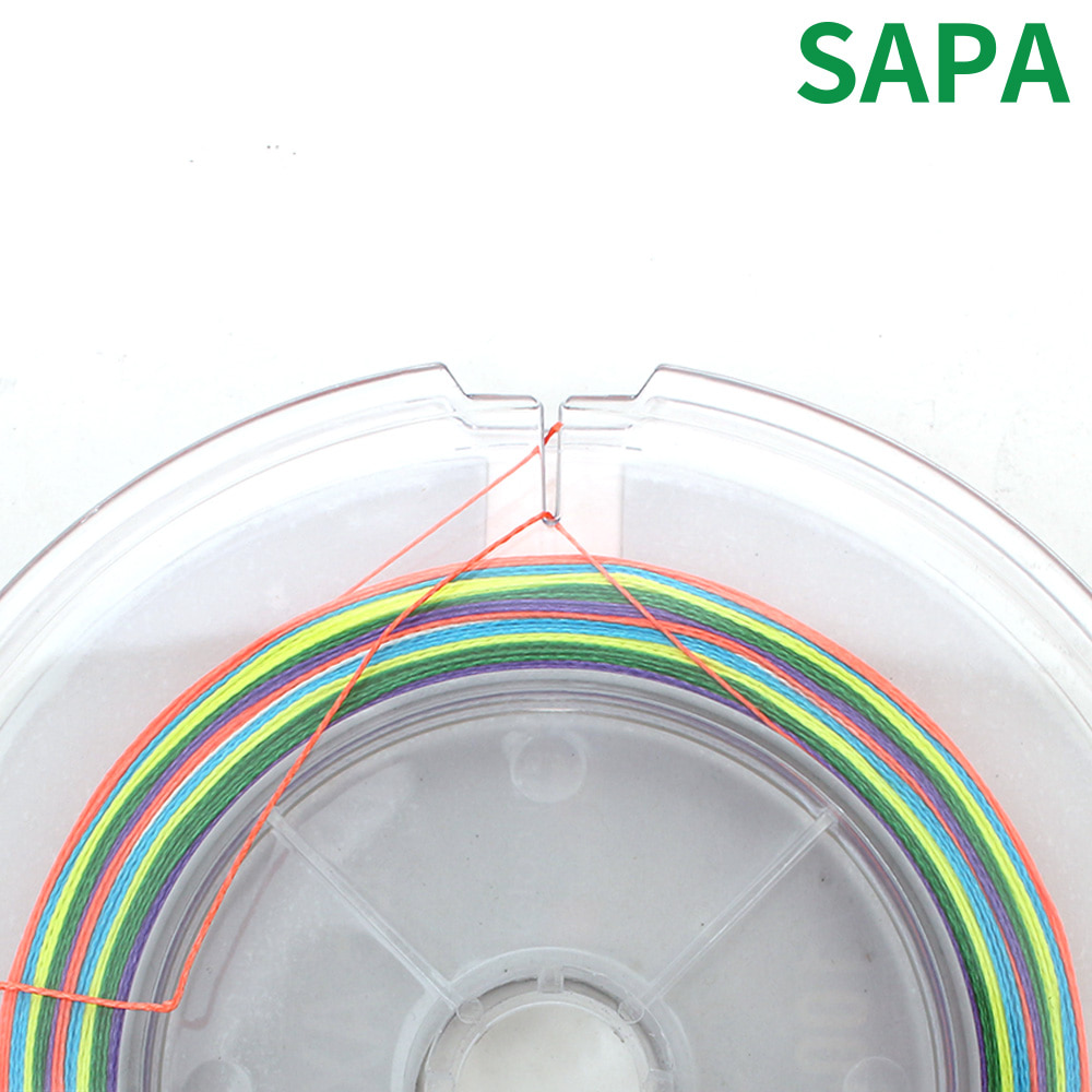 SAPA 트리플악셀 8합사 100M 선택 합사라인 5색 연결 낚시줄