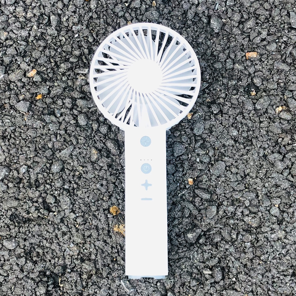 키코 무선선풍기 1+1 화이트 LED 휴대용선풍기 블루투스 스피커 보조배터리 탁상용