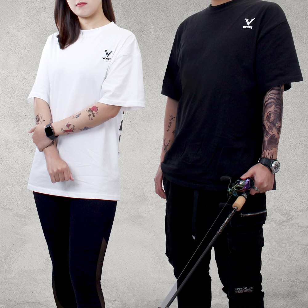 베나스 백포인트 반팔 티셔츠 오버핏 루즈핏 남녀공용