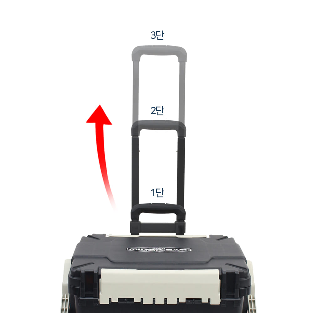 싸파 미라클-X 캐리어 하드 태클박스 28L 선택형 높이조절 양문형 멀티형 낚시용품 레저